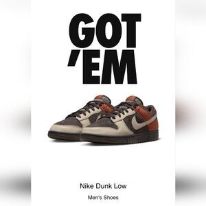 Nike Dunk Low 'Red Panda'